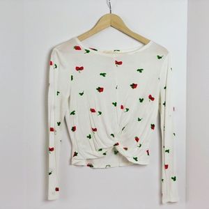 Urban Girl White Long Sleeve Top Size M